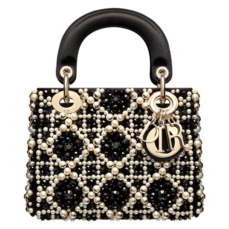 dior purse black and white|small black Dior bag.